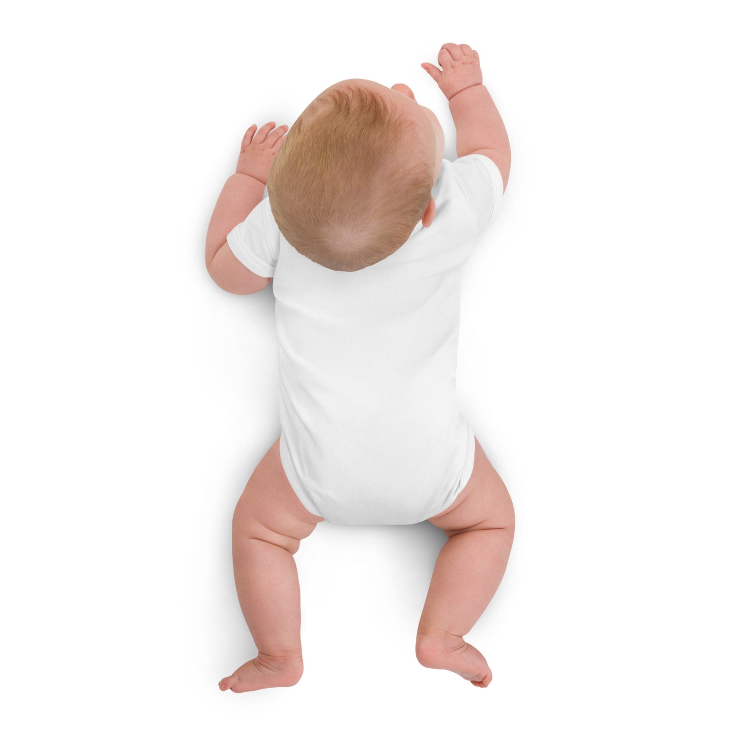 Logo on baby bodysuit