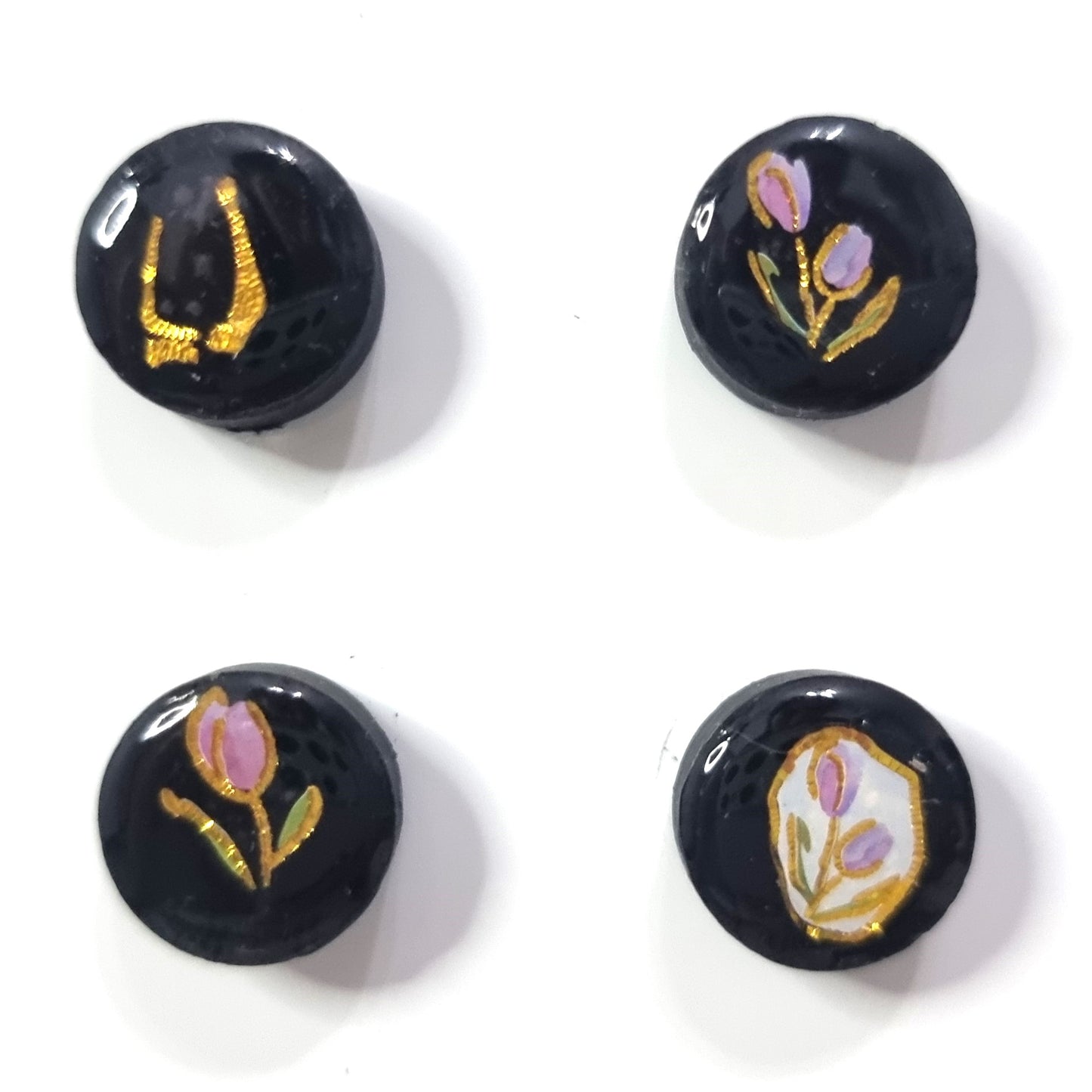 Set of 4 magnets- flowers 8