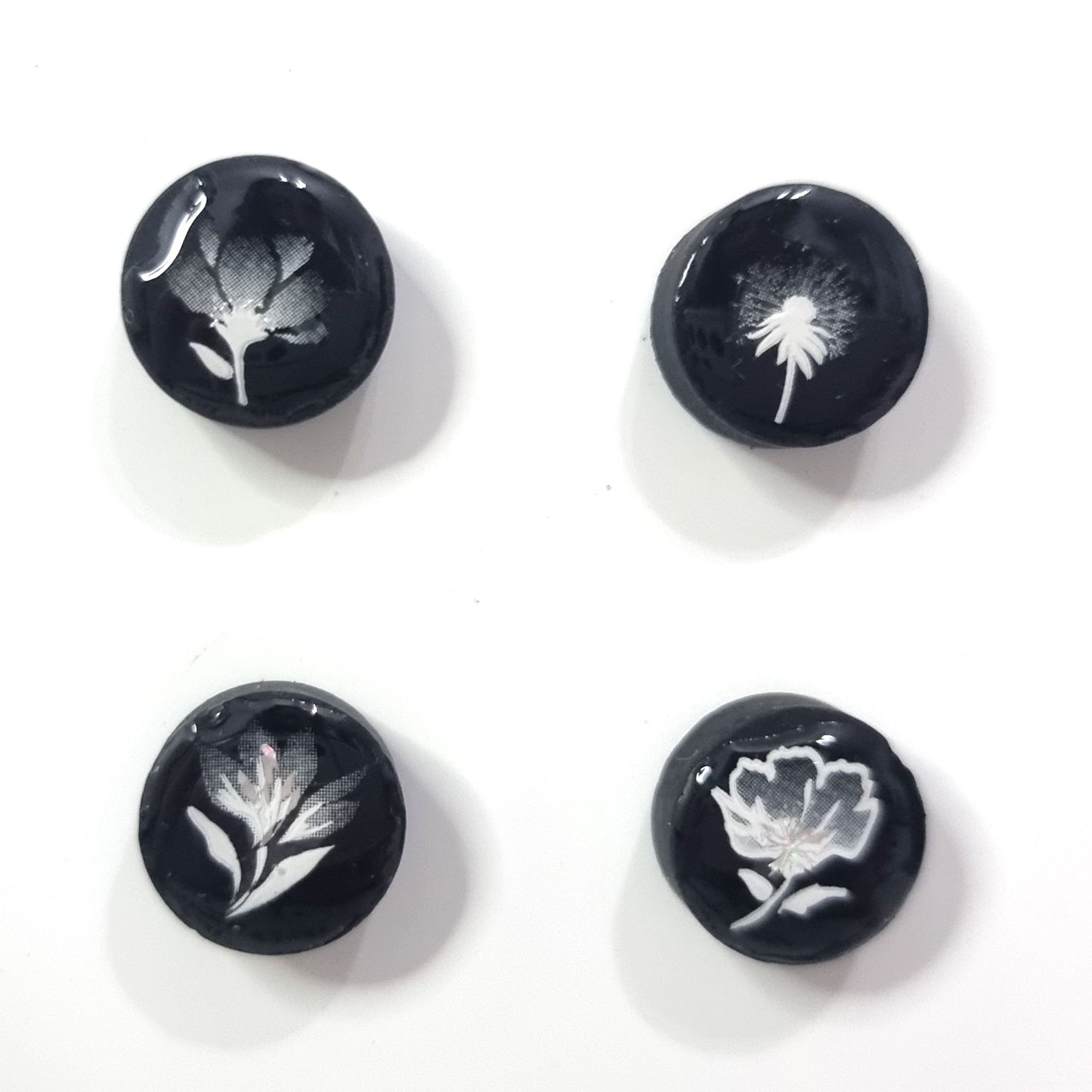 Set of 4 magnets- flowers 2