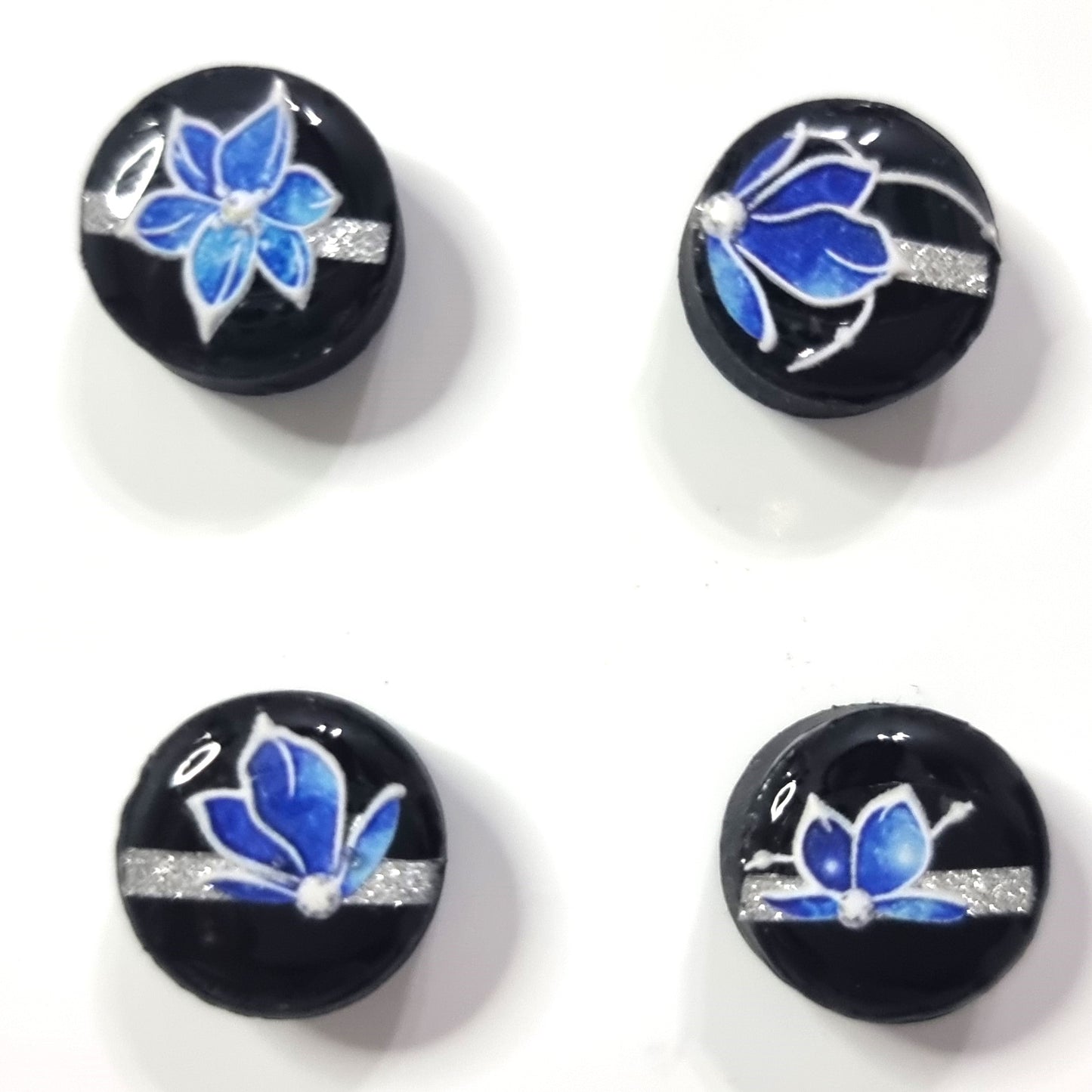 Set of 4 magnets- flowers 4