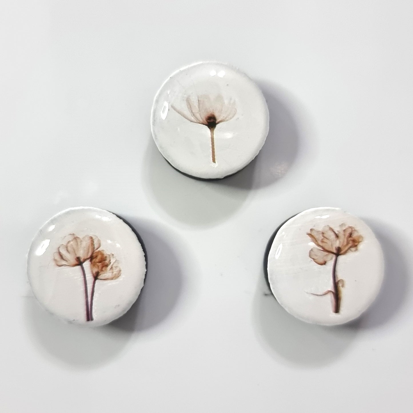 Set of 3 magnets- flowers 2