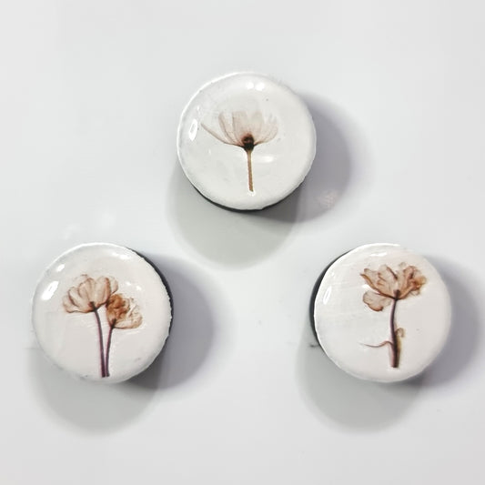 Set of 3 magnets- flowers 2