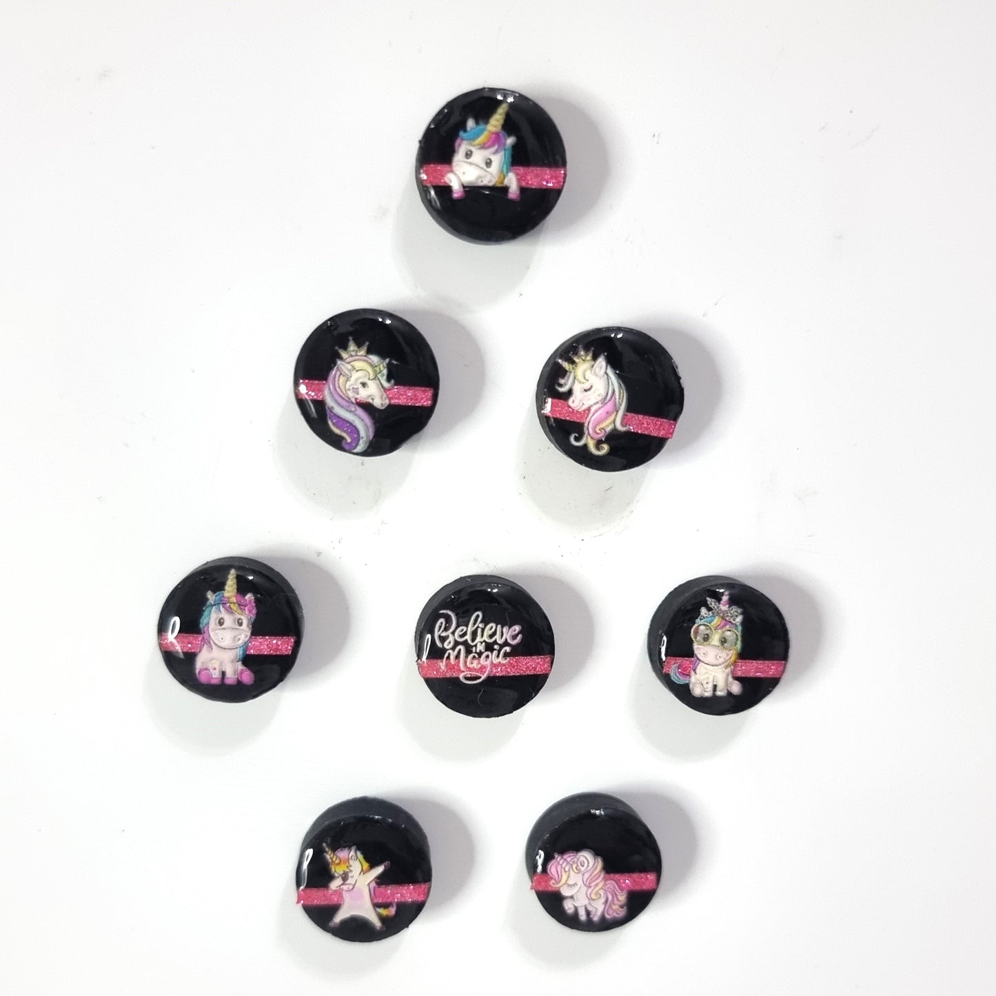 Set of 8 magnets- unicorn