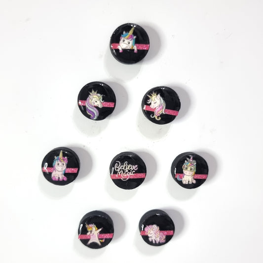 Set of 8 magnets- unicorn
