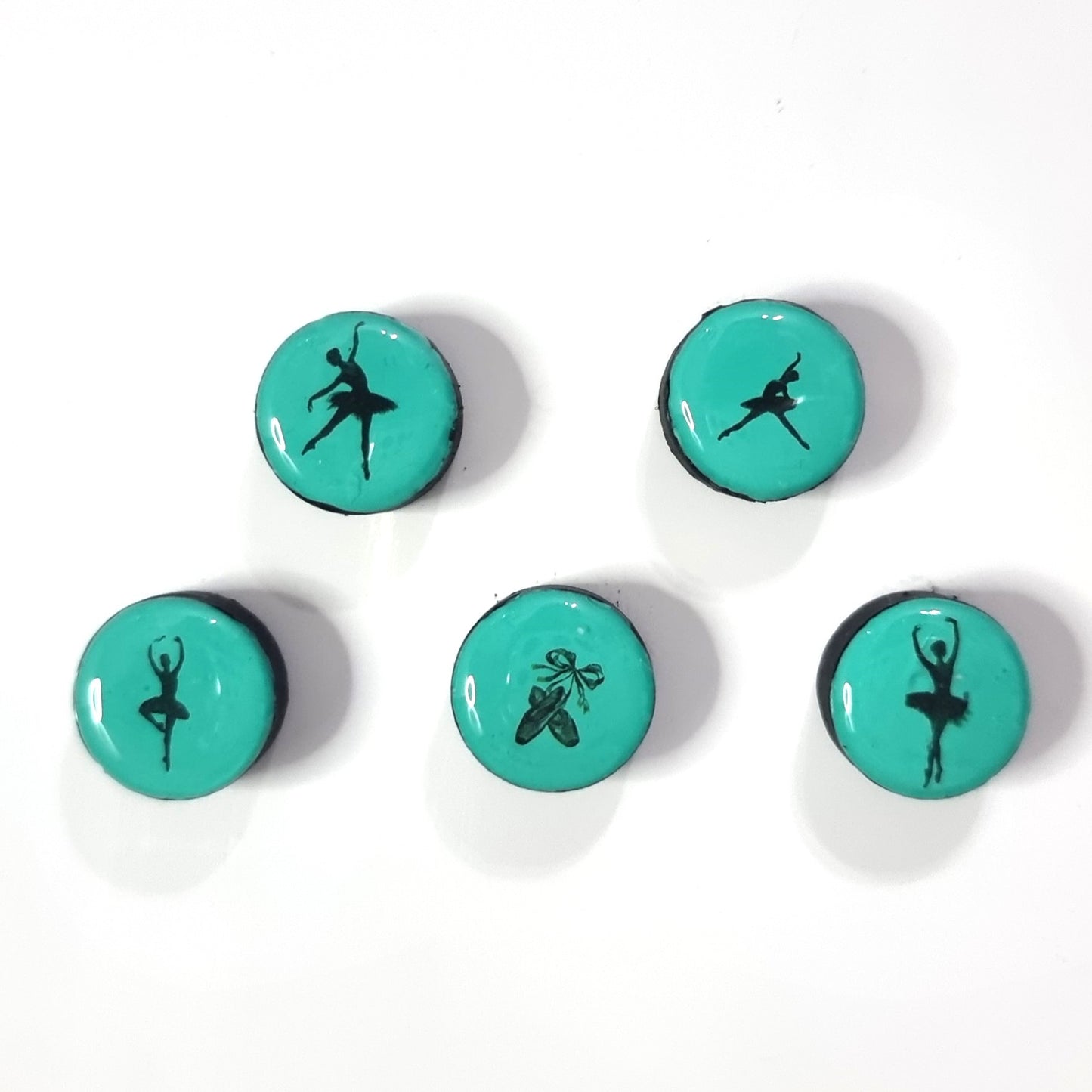 Set of 5 magnets- ballerinas