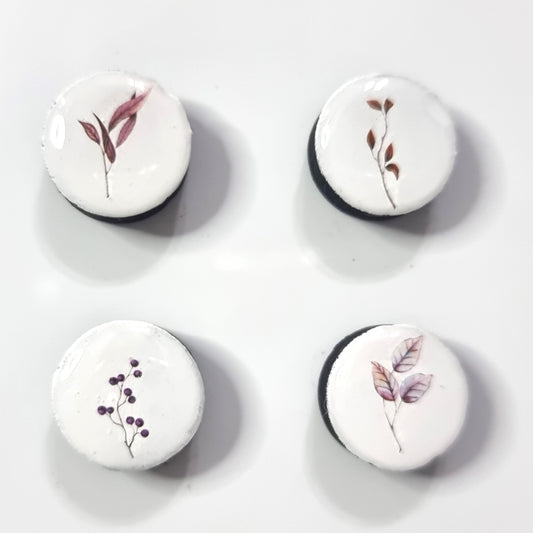Set of 4 magnets- Leaves 2