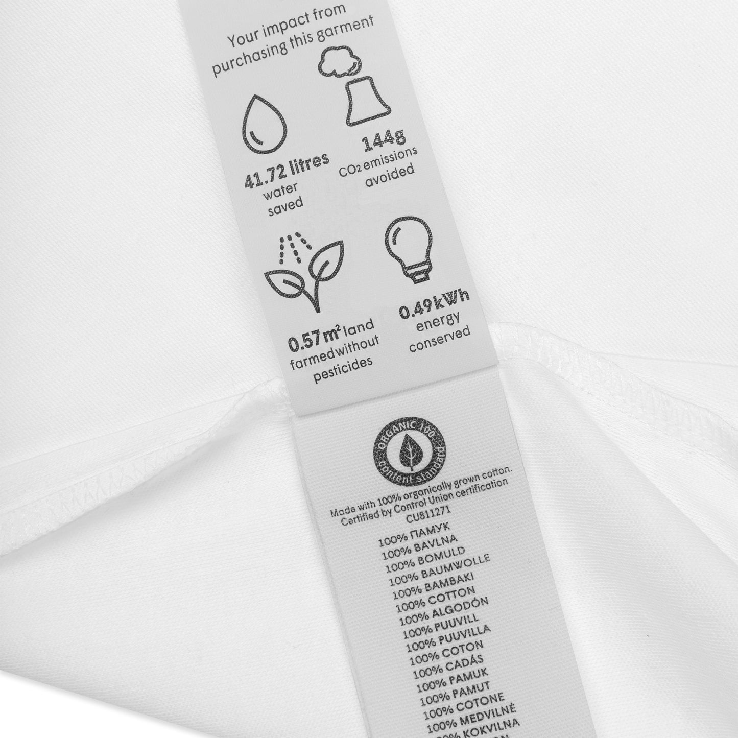 Logo on baby bodysuit