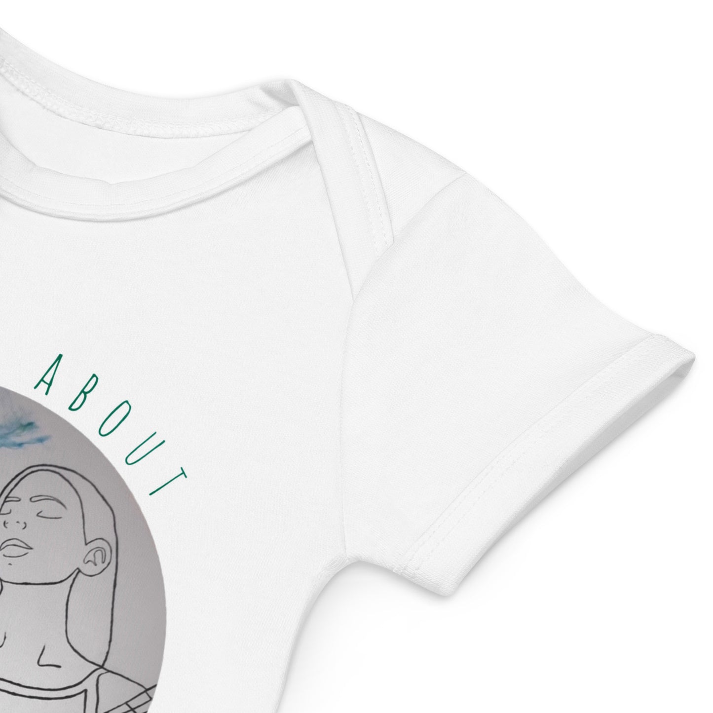 Logo on baby bodysuit